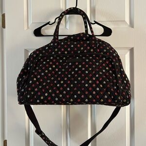 Vera Bradley Black Floral Quilted Bag